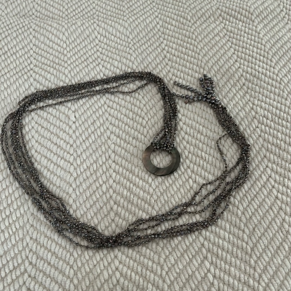 Marco Island Marriott shell and bead lariat necklace or belt accessory